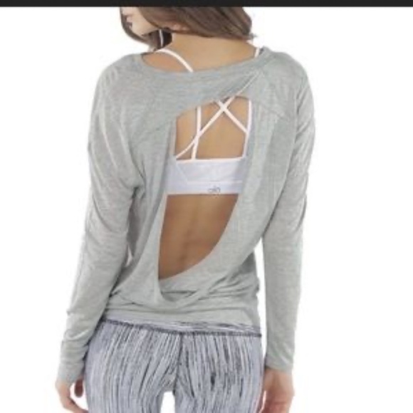 Vimmia, black open back long sleeve shirt - Picture 1 of 6